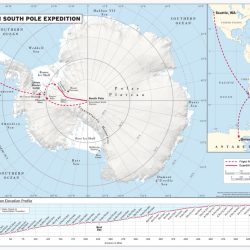 Map of our South Pole journey